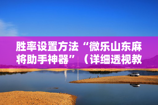 胜率设置方法“微乐山东麻将助手神器”（详细透视教程）-哔哩哔哩
