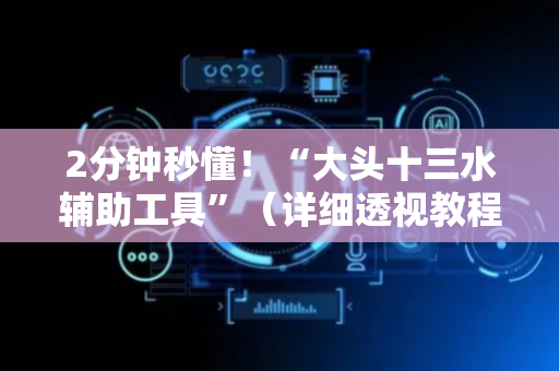 2分钟秒懂！“大头十三水辅助工具”（详细透视教程）-哔哩哔哩