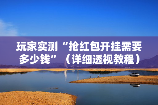玩家实测“抢红包开挂需要多少钱”（详细透视教程）-哔哩哔哩