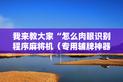 我来教大家“怎么肉眼识别程序麻将机（专用辅牌神器免安装）