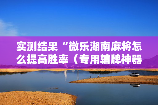 实测结果“微乐湖南麻将怎么提高胜率（专用辅牌神器免安装）