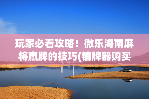 玩家必看攻略！微乐海南麻将赢牌的技巧(铺牌器购买)