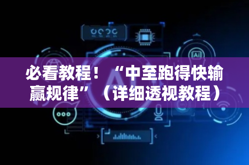 必看教程！“中至跑得快输赢规律”（详细透视教程）-哔哩哔哩