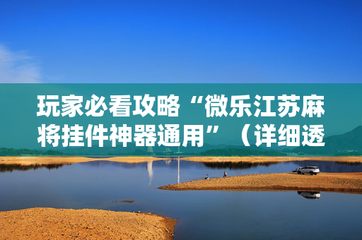 玩家必看攻略“微乐江苏麻将挂件神器通用”（详细透视教程）-哔哩哔哩