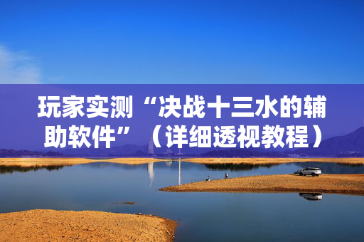 玩家实测“决战十三水的辅助软件”（详细透视教程）-哔哩哔哩