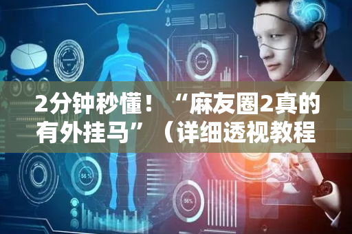 2分钟秒懂！“麻友圈2真的有外挂马”（详细透视教程）-哔哩哔哩