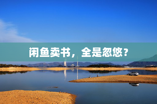闲鱼卖书，全是忽悠？