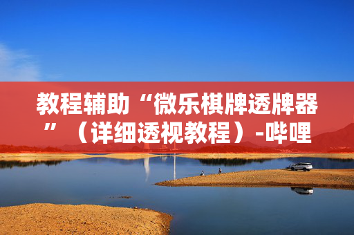 教程辅助“微乐棋牌透牌器”（详细透视教程）-哔哩哔哩