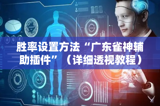 胜率设置方法“广东雀神辅助插件”（详细透视教程）-哔哩哔哩