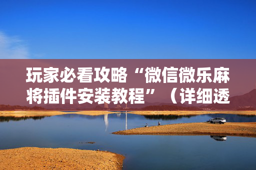 玩家必看攻略“微信微乐麻将插件安装教程”（详细透视教程）-哔哩哔哩