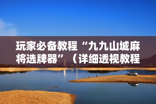 玩家必备教程“九九山城麻将选牌器”（详细透视教程）-哔哩哔哩