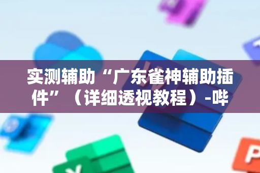 实测辅助“广东雀神辅助插件”（详细透视教程）-哔哩哔哩