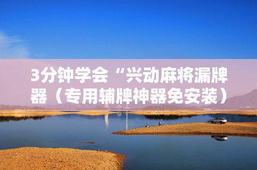 3分钟学会“兴动麻将漏牌器（专用辅牌神器免安装）