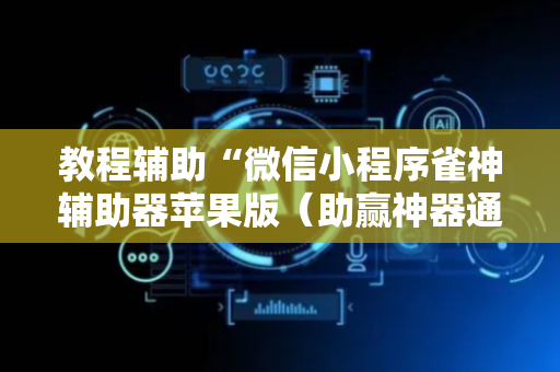 教程辅助“微信小程序雀神辅助器苹果版（助赢神器通用版）