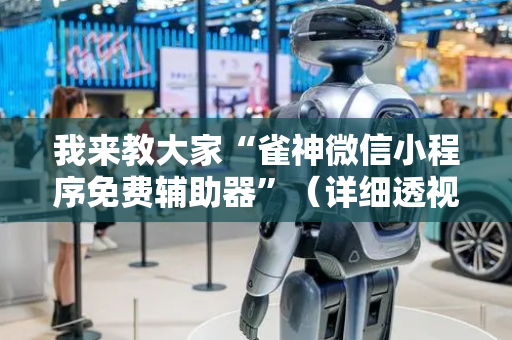我来教大家“雀神微信小程序免费辅助器”（详细透视教程）-哔哩哔哩