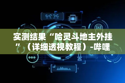 实测结果“哈灵斗地主外挂”（详细透视教程）-哔哩哔哩