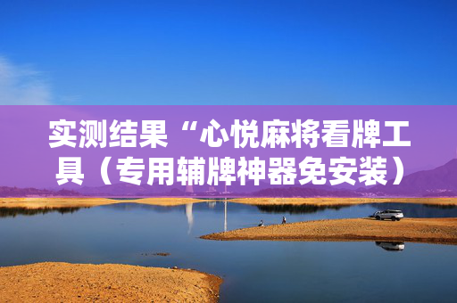 实测结果“心悦麻将看牌工具（专用辅牌神器免安装）