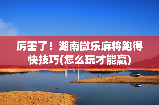 厉害了！湖南微乐麻将跑得快技巧(怎么玩才能赢)