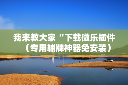 我来教大家“下载微乐插件（专用辅牌神器免安装）