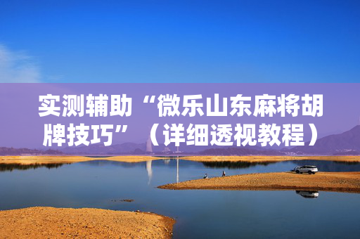 实测辅助“微乐山东麻将胡牌技巧”（详细透视教程）-哔哩哔哩