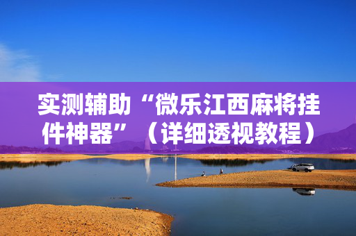 实测辅助“微乐江西麻将挂件神器”（详细透视教程）-哔哩哔哩