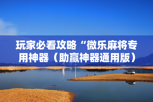 玩家必看攻略“微乐麻将专用神器（助赢神器通用版）