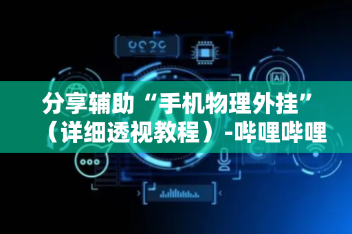 分享辅助“手机物理外挂”（详细透视教程）-哔哩哔哩