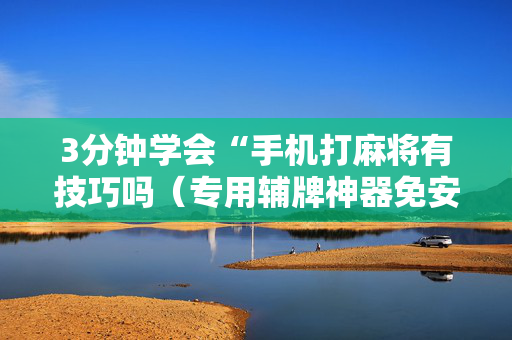 3分钟学会“手机打麻将有技巧吗（专用辅牌神器免安装）