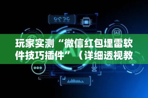 玩家实测“微信红包埋雷软件技巧插件”（详细透视教程）-哔哩哔哩