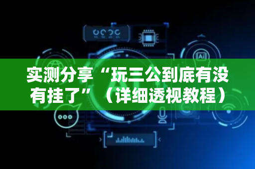 实测分享“玩三公到底有没有挂了”（详细透视教程）-哔哩哔哩