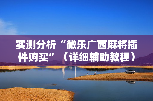 实测分析“微乐广西麻将插件购买”（详细辅助教程）-哔哩哔哩