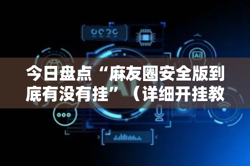 今日盘点“麻友圈安全版到底有没有挂”（详细开挂教程）-哔哩哔哩