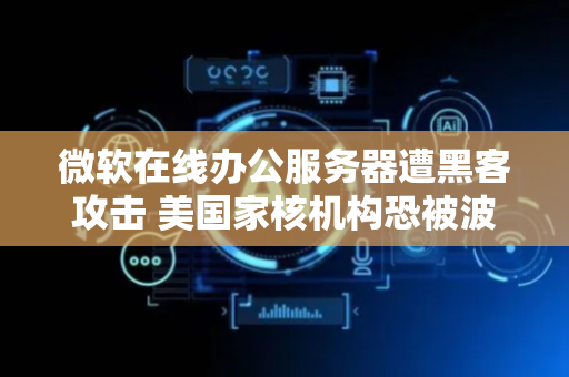 微软在线办公服务器遭黑客攻击 美国家核机构恐被波及