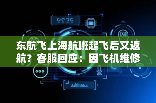 东航飞上海航班起飞后又返航？客服回应：因飞机维修，乘客更换飞机重新登机