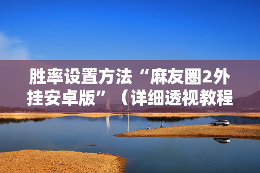 胜率设置方法“麻友圈2外挂安卓版”（详细透视教程）-哔哩哔哩