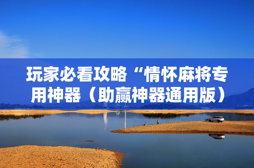 玩家必看攻略“情怀麻将专用神器（助赢神器通用版）