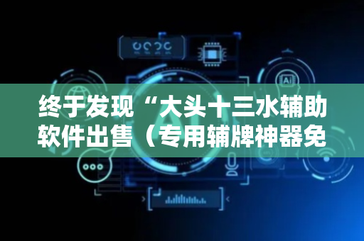 终于发现“大头十三水辅助软件出售（专用辅牌神器免安装）