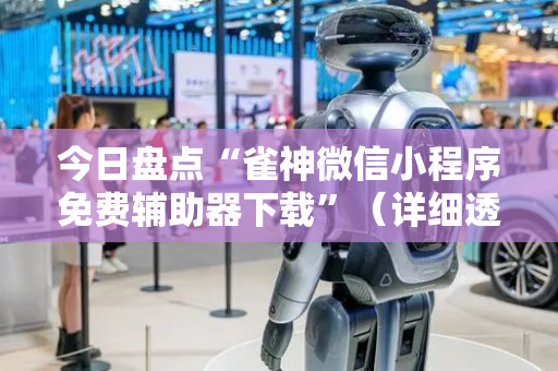 今日盘点“雀神微信小程序免费辅助器下载”（详细透视教程）-哔哩哔哩