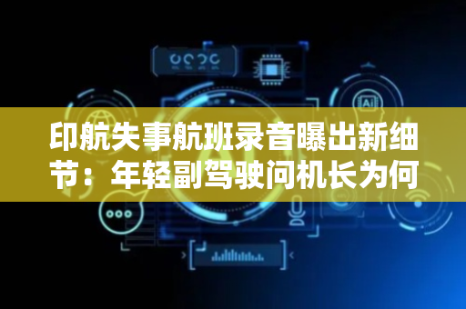 印航失事航班录音曝出新细节：年轻副驾驶问机长为何关燃油开关