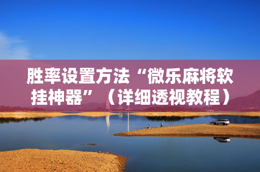 胜率设置方法“微乐麻将软挂神器”（详细透视教程）-哔哩哔哩