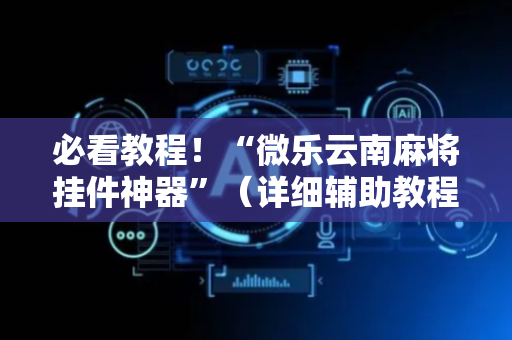 必看教程！“微乐云南麻将挂件神器”（详细辅助教程）-哔哩哔哩