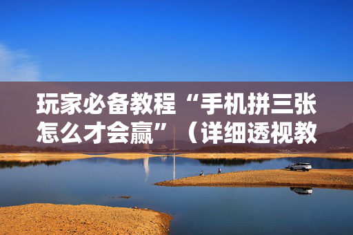 玩家必备教程“手机拼三张怎么才会赢”（详细透视教程）-哔哩哔哩