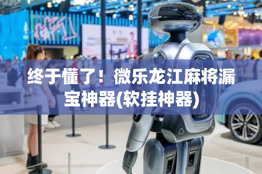 终于懂了！微乐龙江麻将漏宝神器(软挂神器)