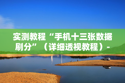 实测教程“手机十三张数据刷分”（详细透视教程）-哔哩哔哩