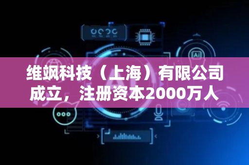 维飒科技（上海）有限公司成立，注册资本2000万人民币