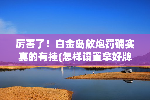 厉害了！白金岛放炮罚确实真的有挂(怎样设置拿好牌)