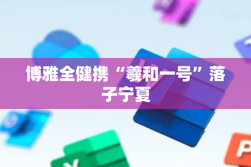 博雅全健携“羲和一号”落子宁夏