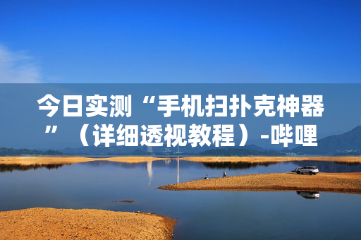 今日实测“手机扫扑克神器”（详细透视教程）-哔哩哔哩