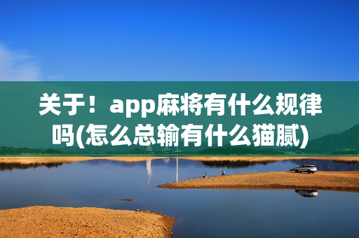 关于！app麻将有什么规律吗(怎么总输有什么猫腻)