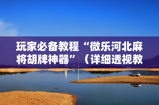 玩家必备教程“微乐河北麻将胡牌神器”（详细透视教程）-哔哩哔哩